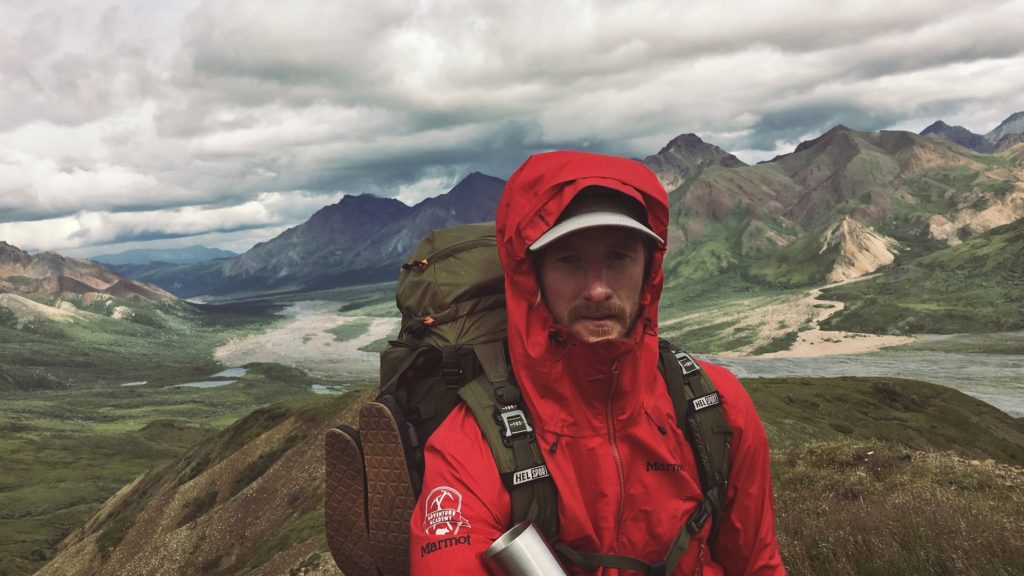 Gustav Nord in the Alaskan mountains