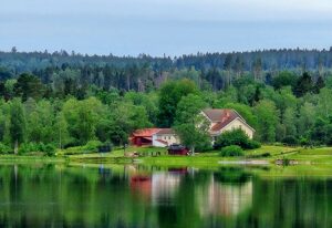 Udden retreat från sjön